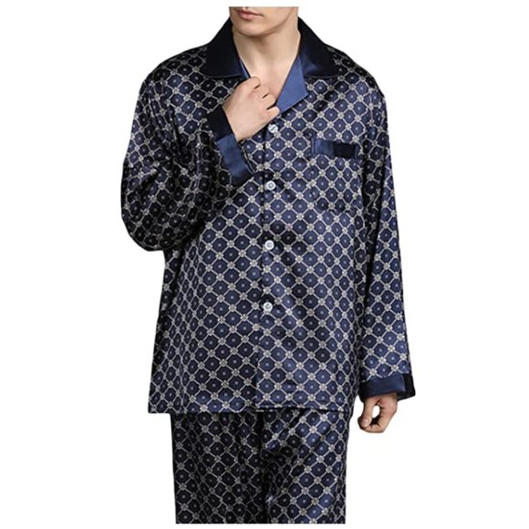 NEW Mens Silky Satin Sleepware - Picture 3 of 4